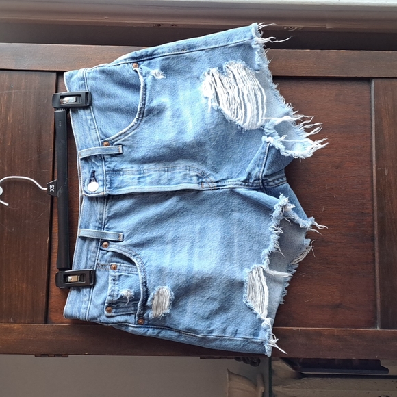 Levi's Pants - Levi's 501 red tag W28 distressed blue jean shorts button fly